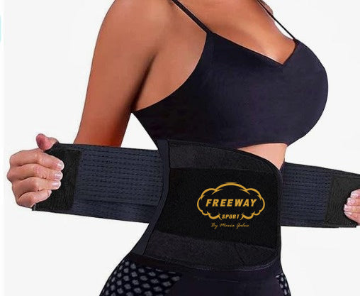 Freeway Sport Waist Trainer Belt- Waist Cincher Trimmer - Slimming Body Shaper Belt - Sport Girdle Belt