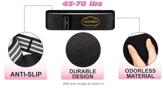 Freeway Sport Squat Pad Set - Freeway Sport Foam Barbell Pad for Squats Cushion, Lunges and Bar Padding for Hip Thrust | Standard Olympic Weight Bar Pad with Ankle Straps 2 Gym Ankle Straps, 1 Hip Resistance Band and Carry Bag